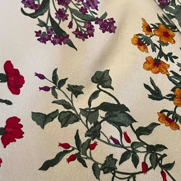 Vintage Elisabeth Floral Print Blazer Jacket in Cream Women's size 18 - Picture 7 of 7